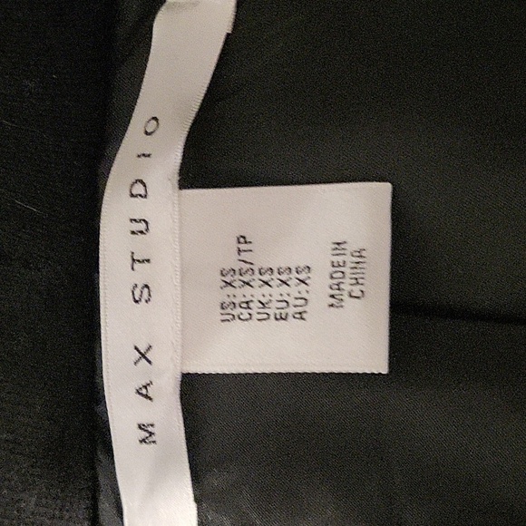 Max Studio Long Black Hooded Lightweight Quilted Back Knit Coat - Size XS - Picture 6 of 8